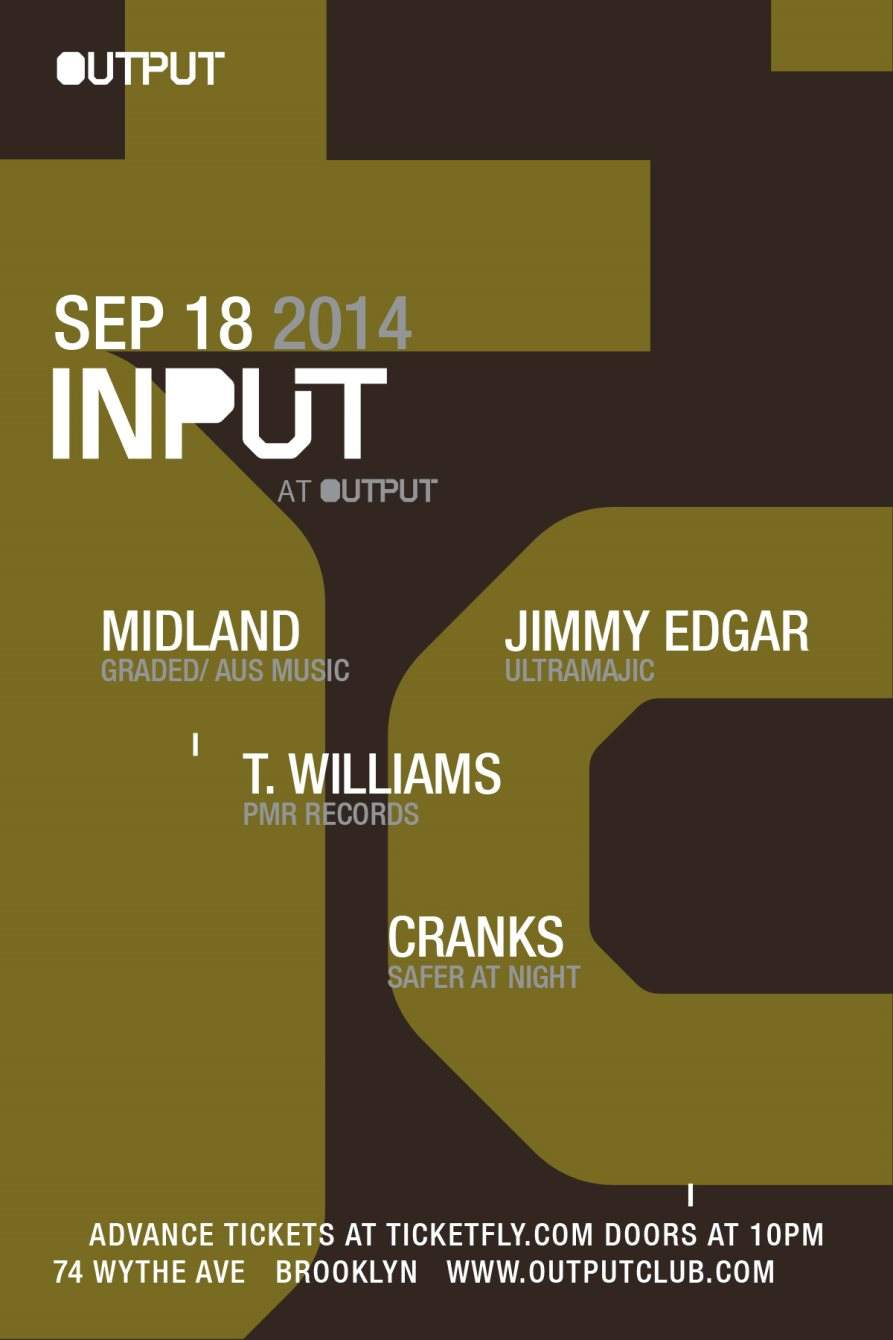 Input - Midland/ Jimmy Edgar/ T. Williams/ Cranks - Página frontal