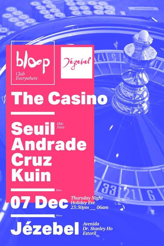 Bloop - The Casino - Flyer front