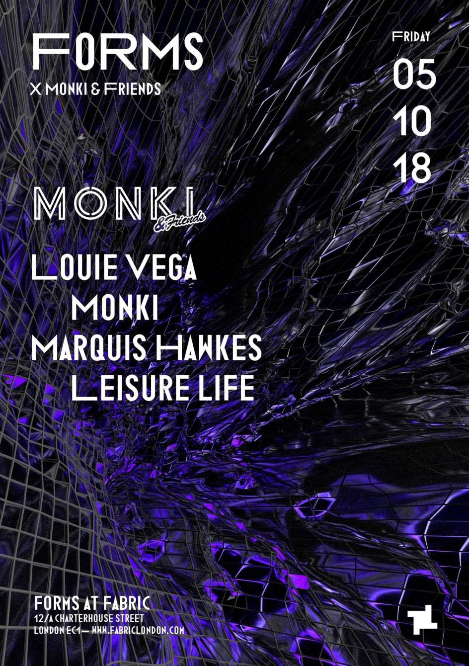 Forms x Monki & Friends: Louie Vega, Marquis Hawkes & More - Página trasera