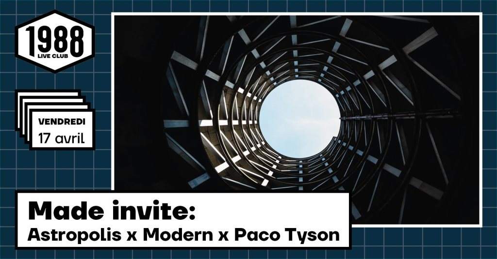 (Cancelled) Made Invite: Astropolis, Paco Tyson, Modern - Página frontal