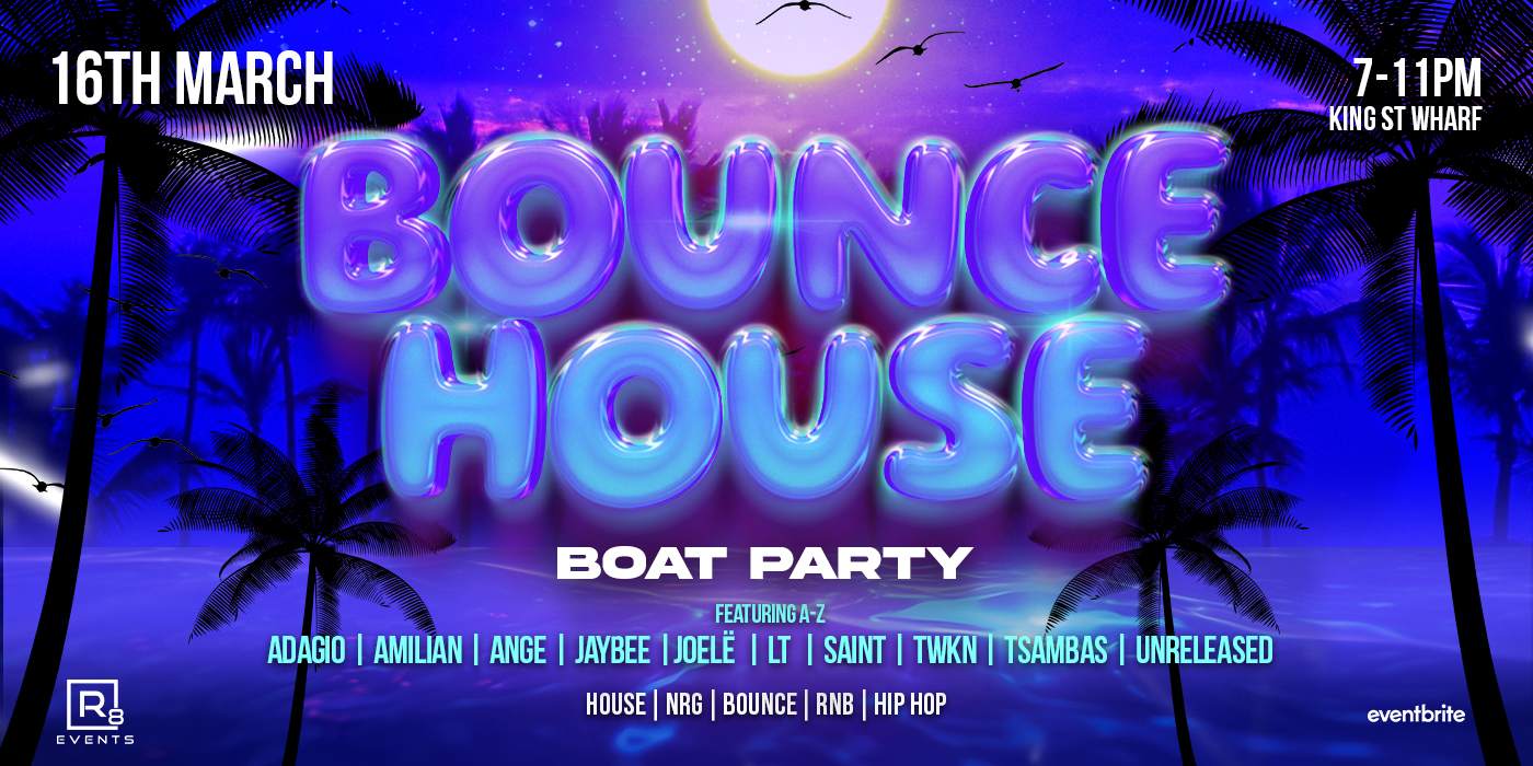 Bounce House Boat Party - Página trasera