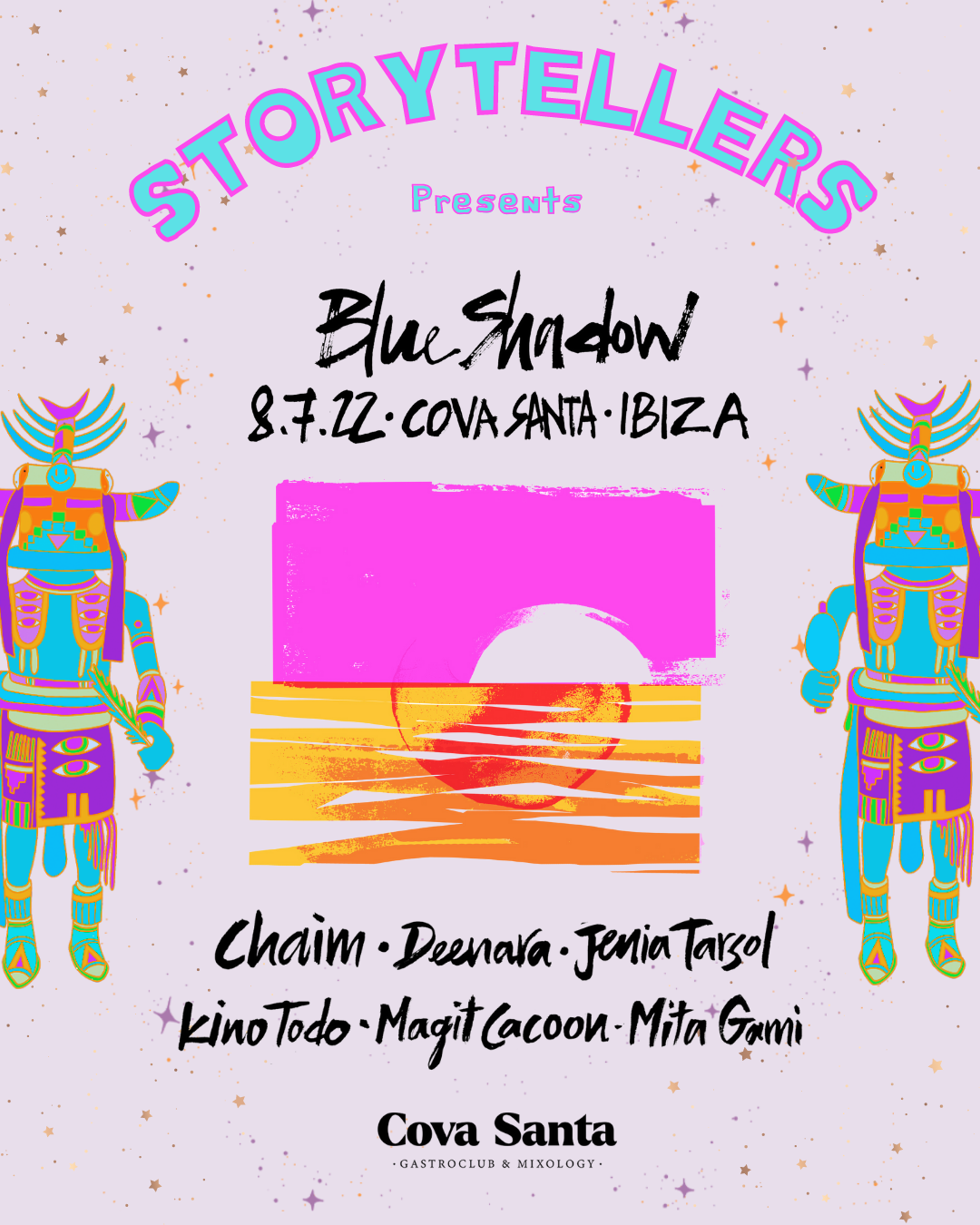 Storytellers presents: BLUE SHADOW - Flyer front