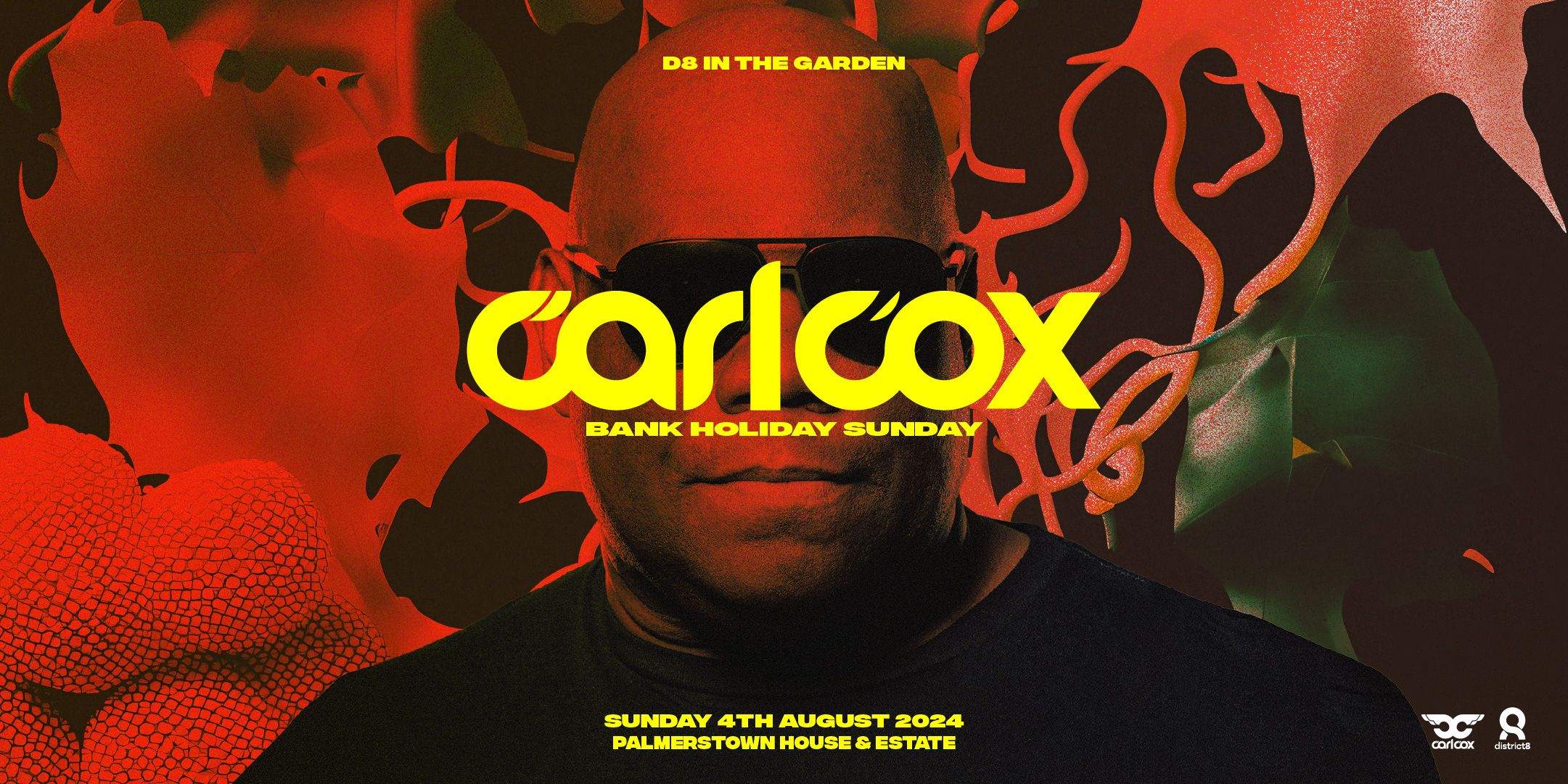 D8 In The Garden - Carl Cox - フライヤー表