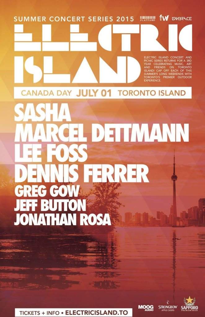 Electric Island Canada Day - フライヤー表