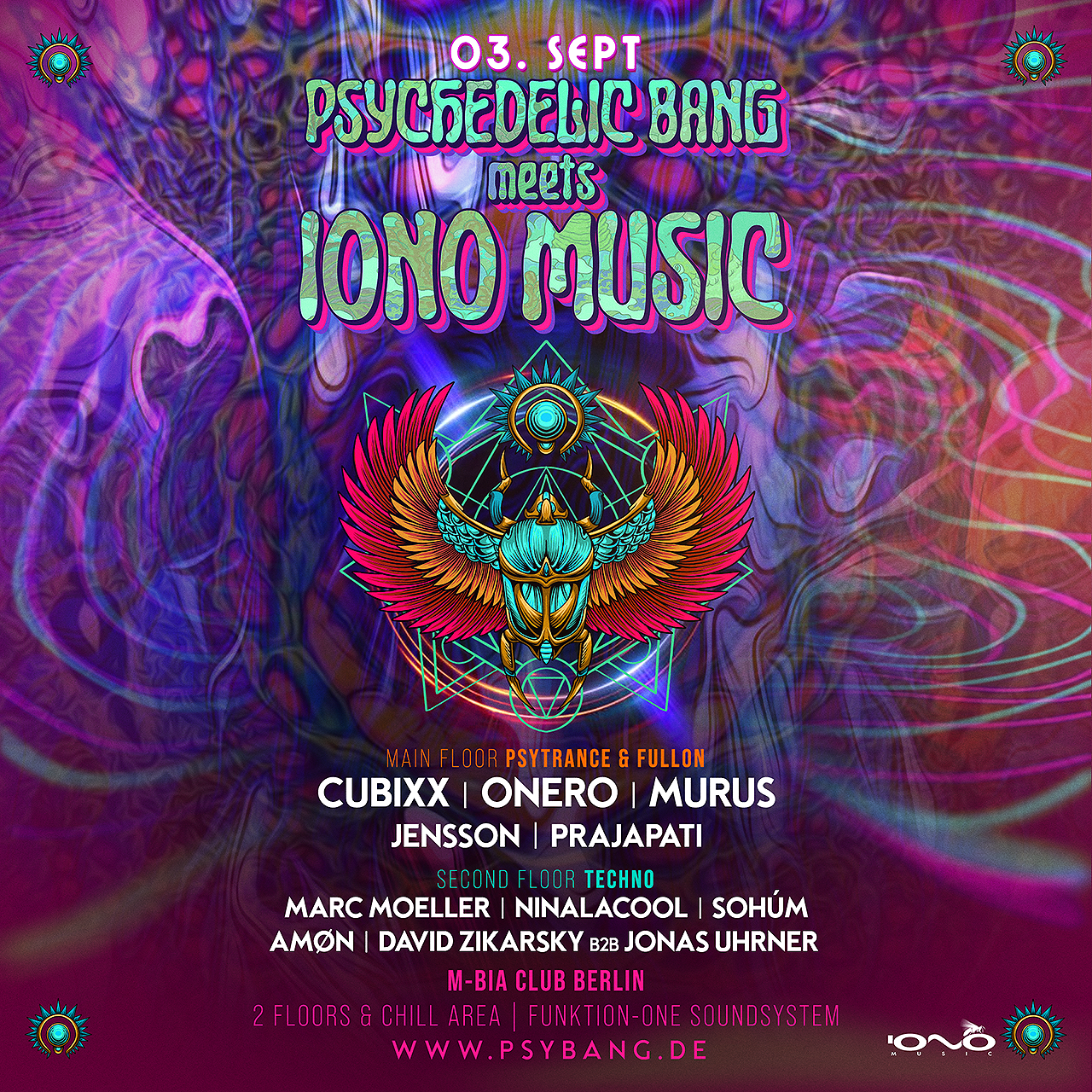 Psychedelic Bang with Iono Music - Página trasera
