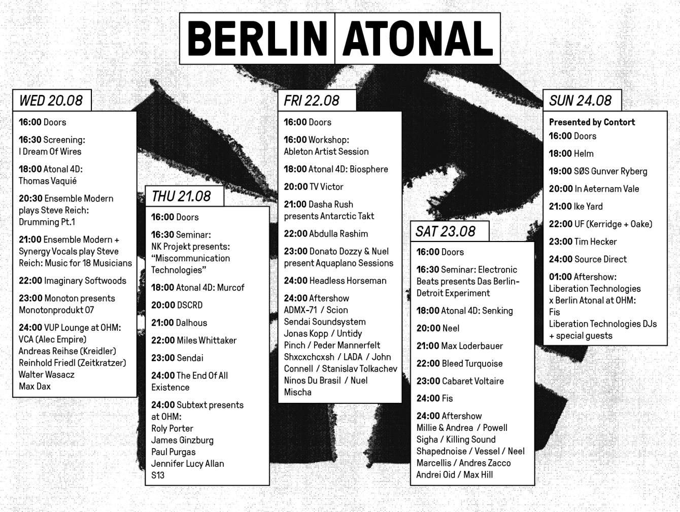 Berlin Atonal 2014: Thursday - Página trasera