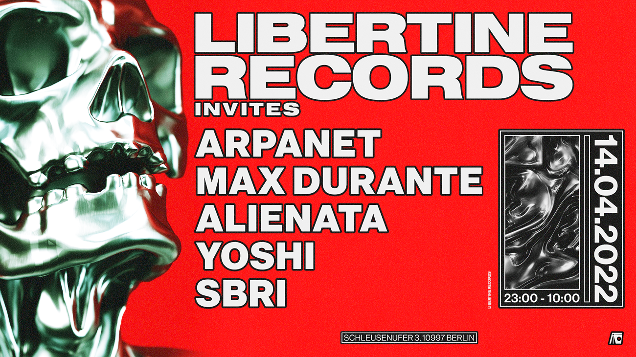 Libertine Records invites Arpanet / Max Durante / Alienata - Página frontal