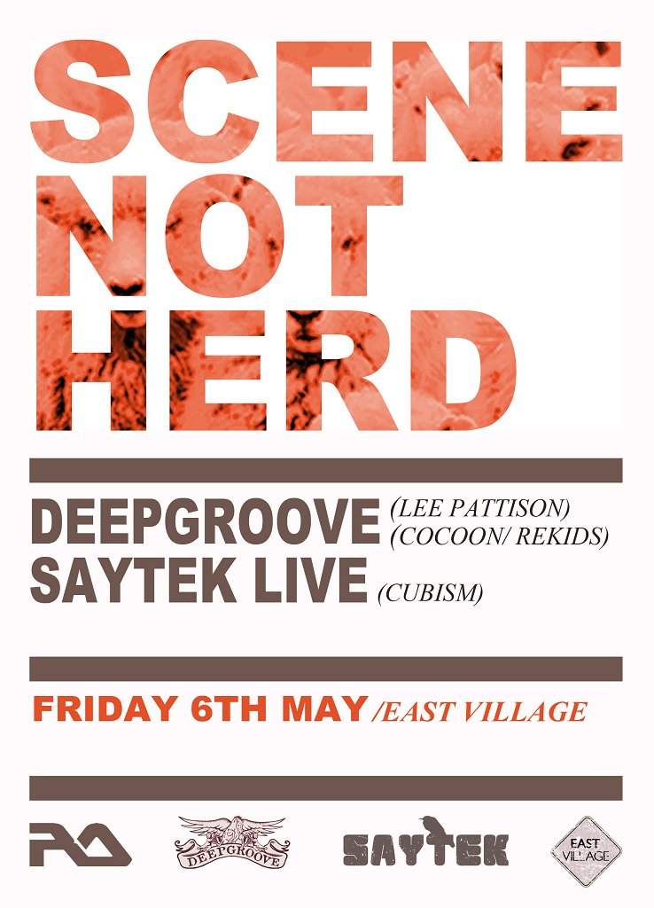 Scene Not Herd with Deepgroove & Saytek - Live - フライヤー表