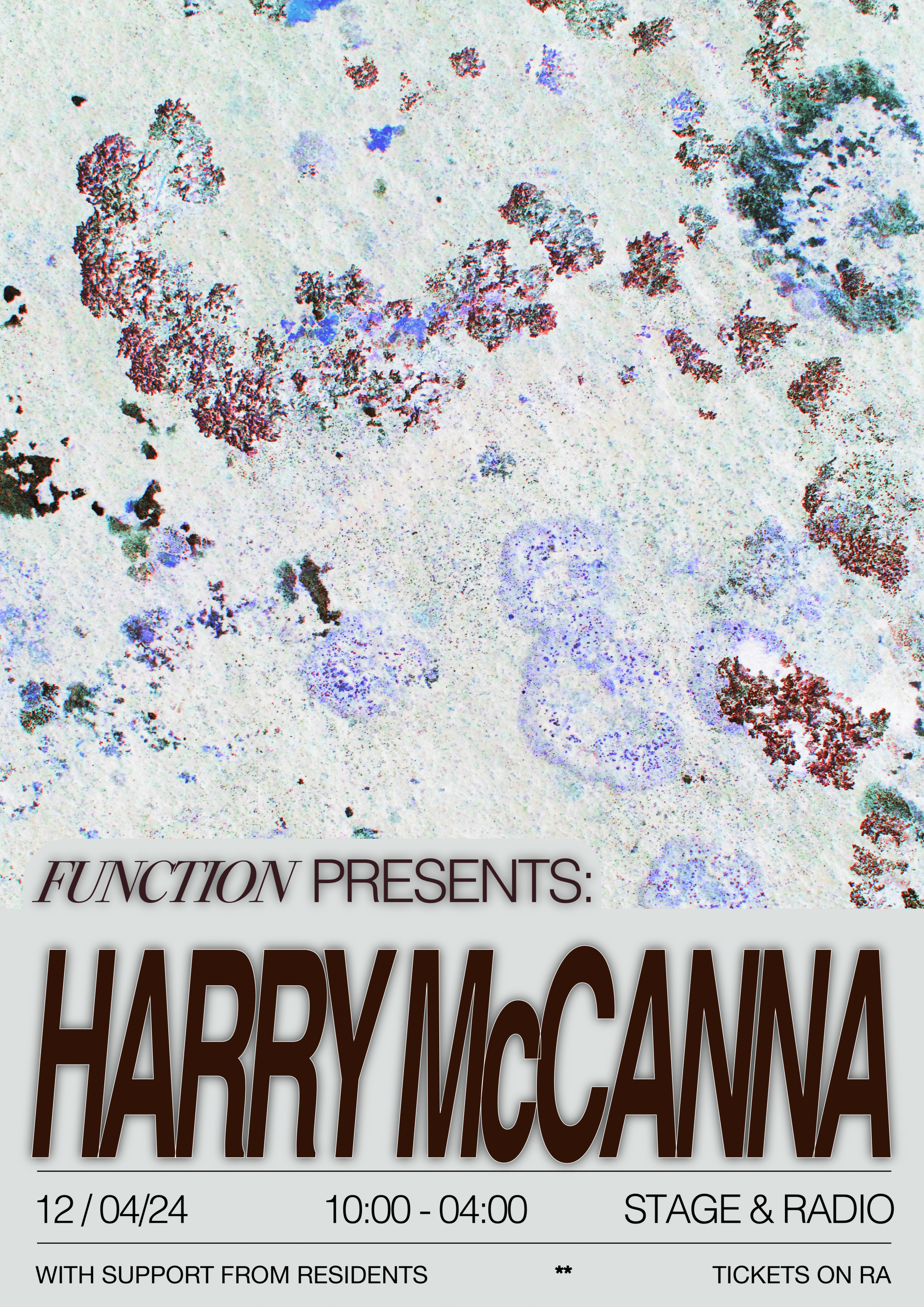 Function with Harry McCanna + Residents - フライヤー表