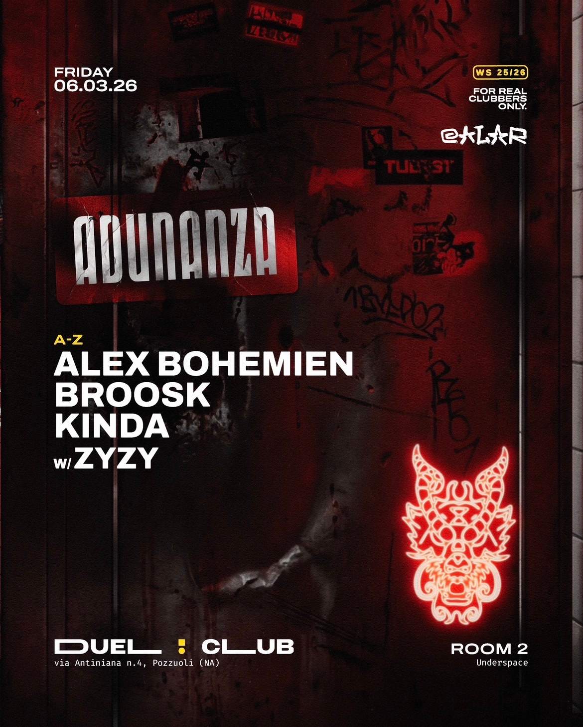 ADUNANZA ~ 81 • Alex Bohemien + Broosk + KINDA + zyzy a Duel Club, Napoli