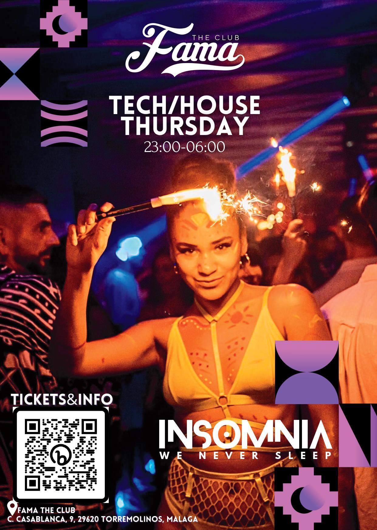INSOMNIA x Fama - Tech/House Thursday - Página frontal