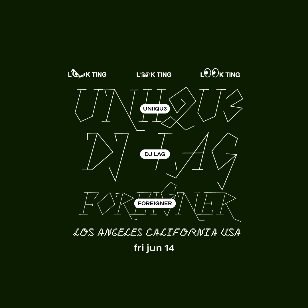 Look Ting with UNiiQU3 + DJ LAG + foreigner - Página frontal