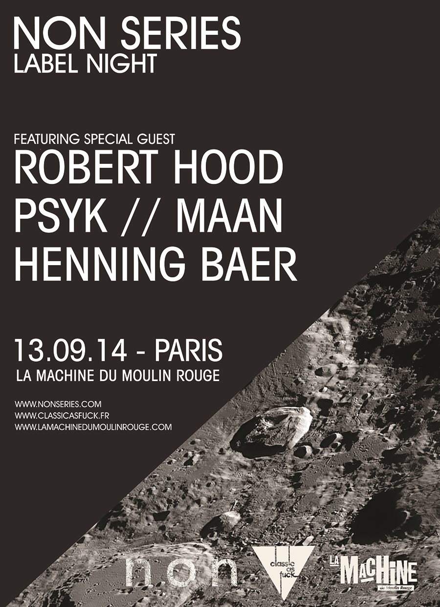 Non Series Label Night W/ Robert Hood, Psyk & Henning Baer - Página frontal