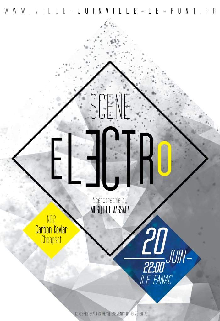 Scene Electro feat. NR2, Carbon Kevlar & Cheapset - Página frontal