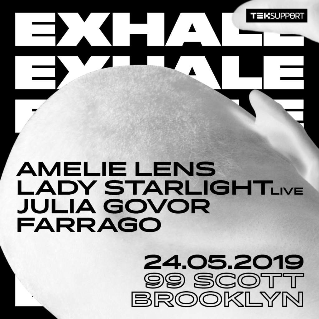 Exhale New York x Teksupport with Amelie Lens - フライヤー裏