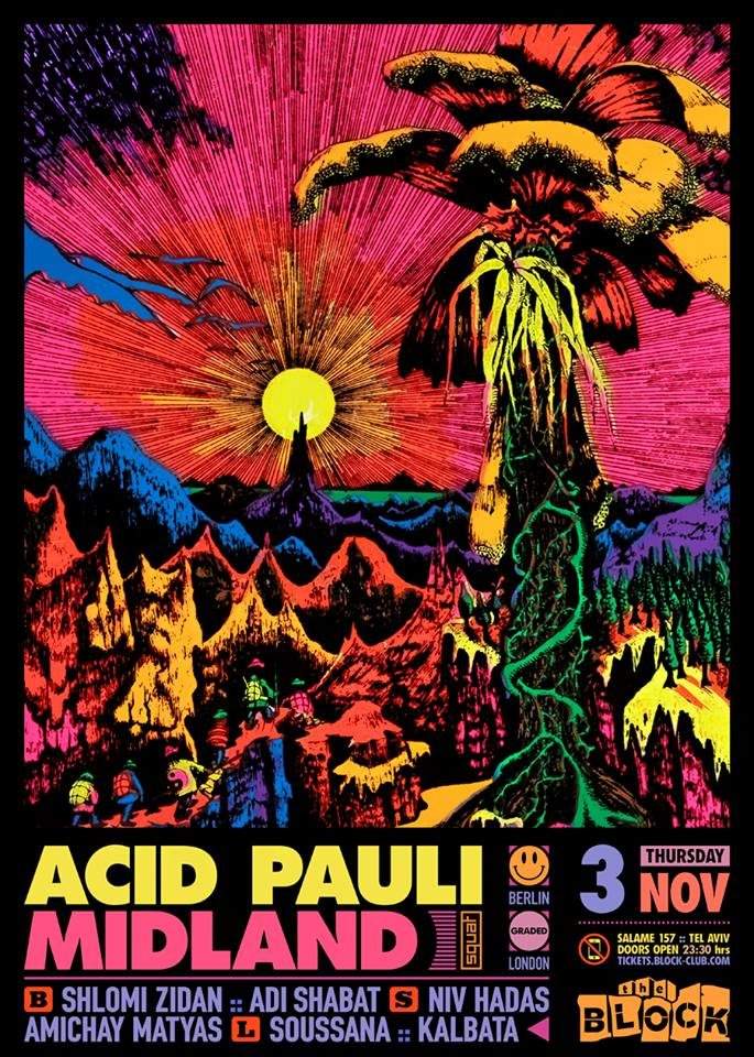 Acid Pauli & Midland - フライヤー表