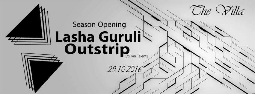 Lasha Guruli / Outstrip: Season Opening [29 / Oct] - フライヤー表