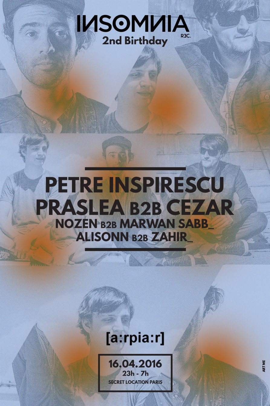 Insomnia rec. • Petre Inspirescu • Praslea & Cezar [a:Rpia:r] - Página trasera