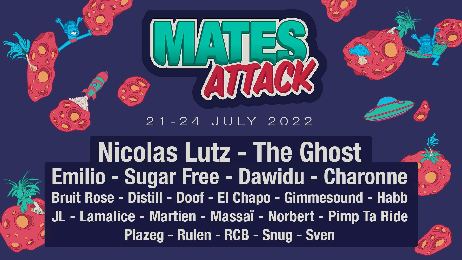 Mates Attack Festival - フライヤー表
