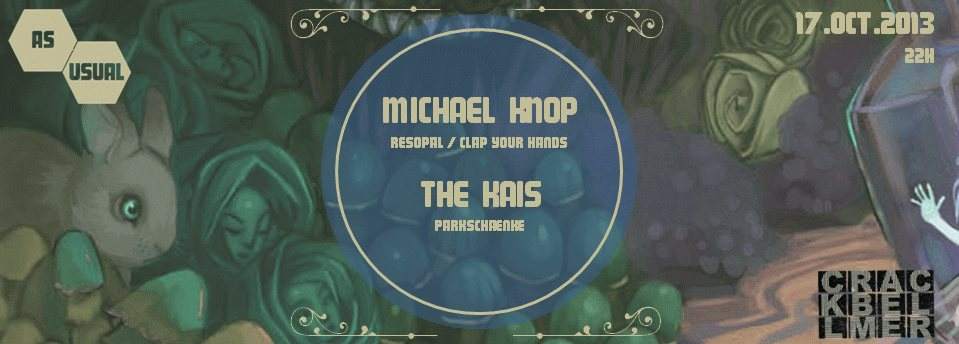 *as Usual* // with Michael Knop & The Kais - フライヤー表