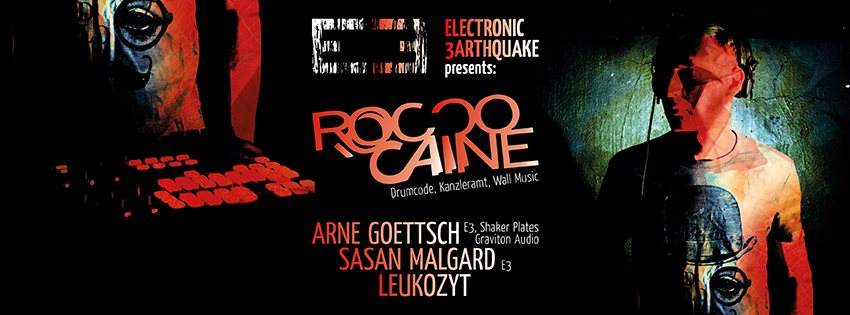 Electronic 3arthquake presents: Rocco Caine - Página frontal