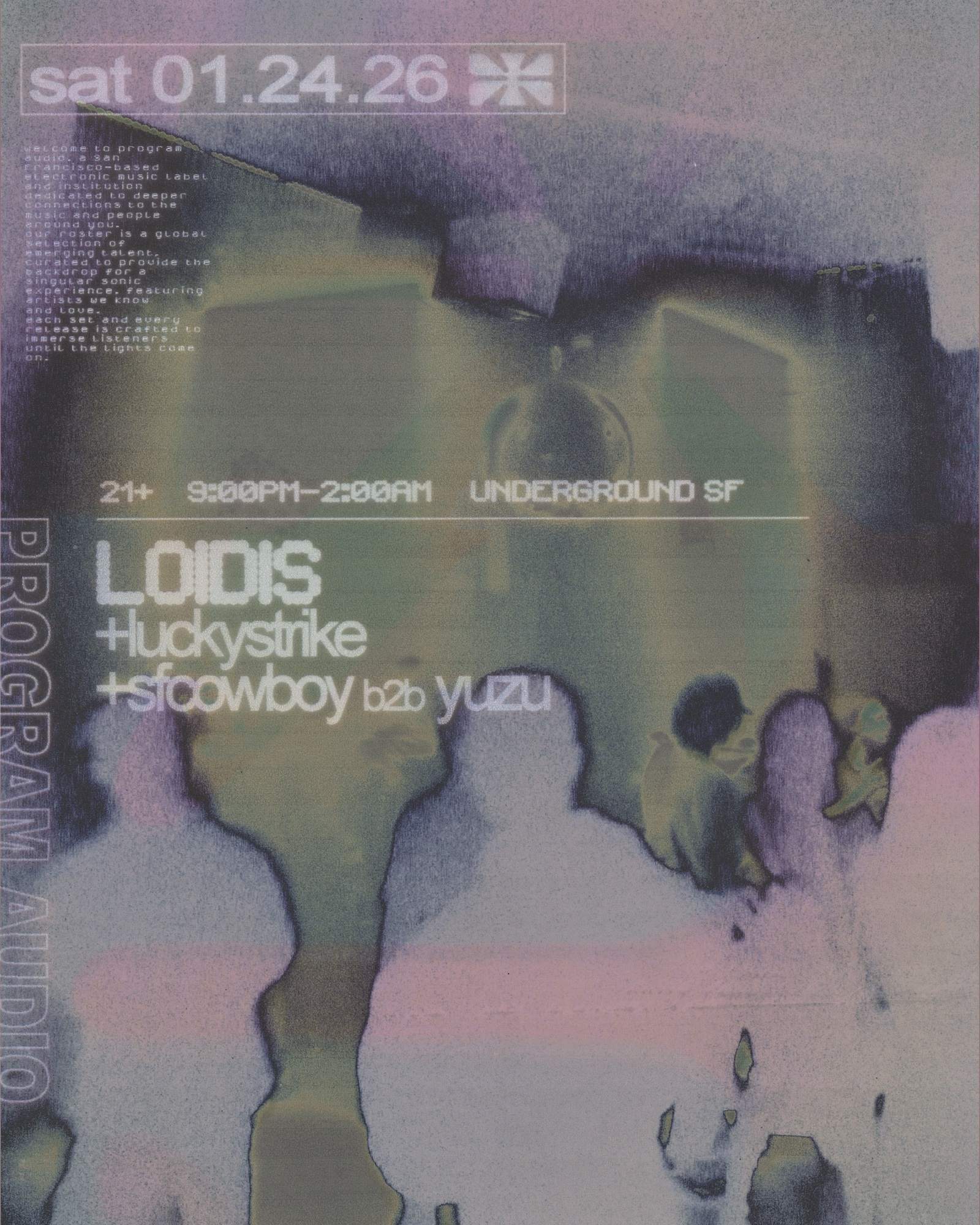 program audio: Loidis at Underground SF, San Francisco/Oakland