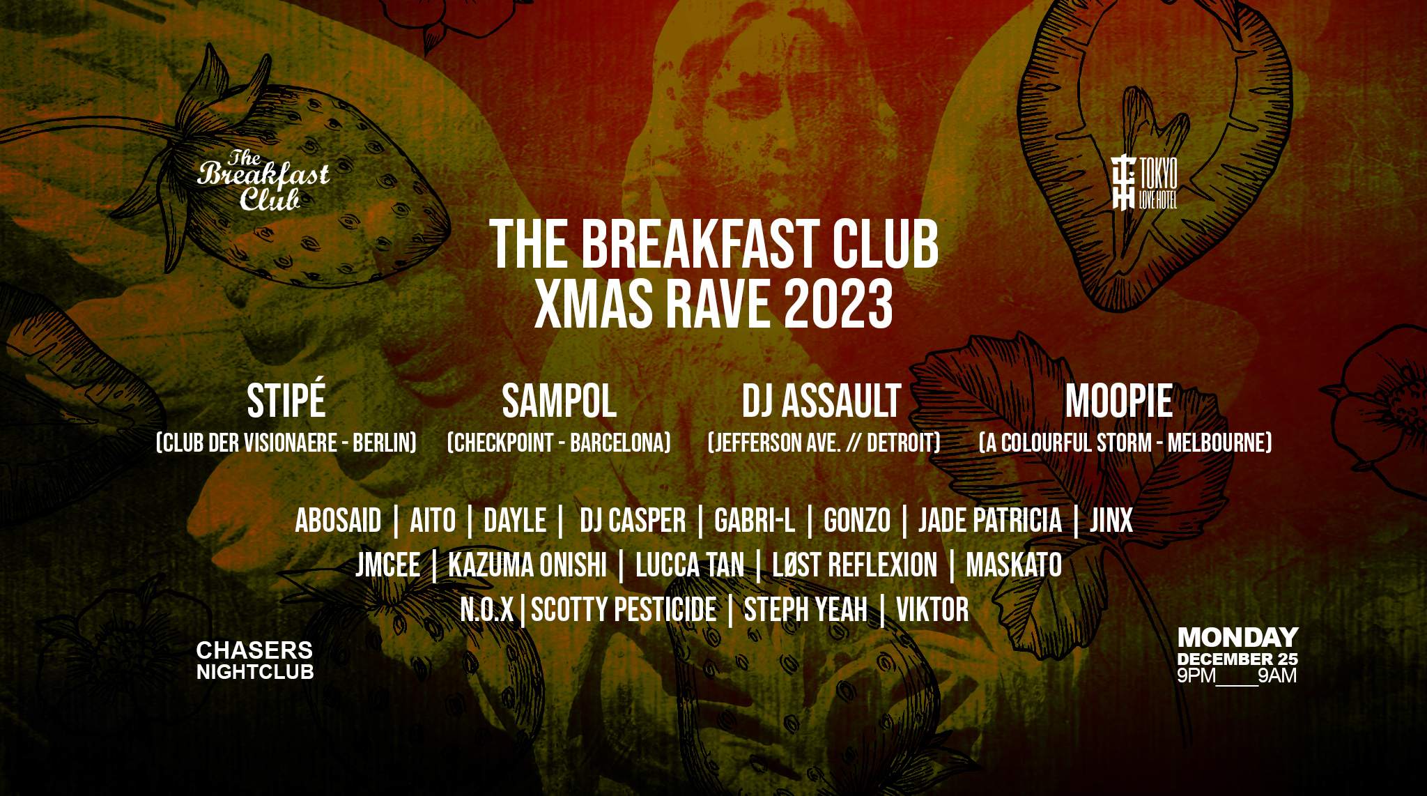 The Annual Breakfast Club Xmas Rave (2023 Edition) - フライヤー表