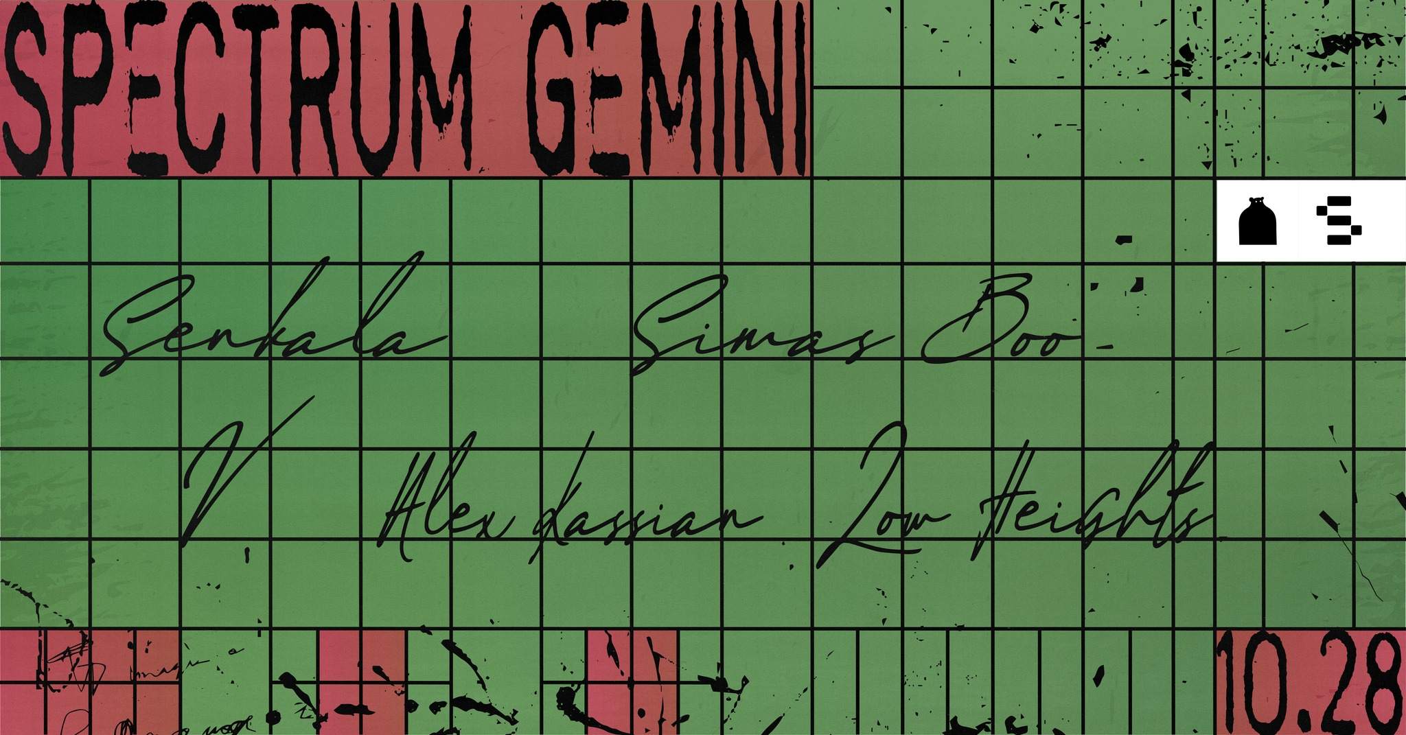 Spectrum Gemini: Alex Kassian, Low Heights, Senkala, Simas Boo, V - フライヤー表