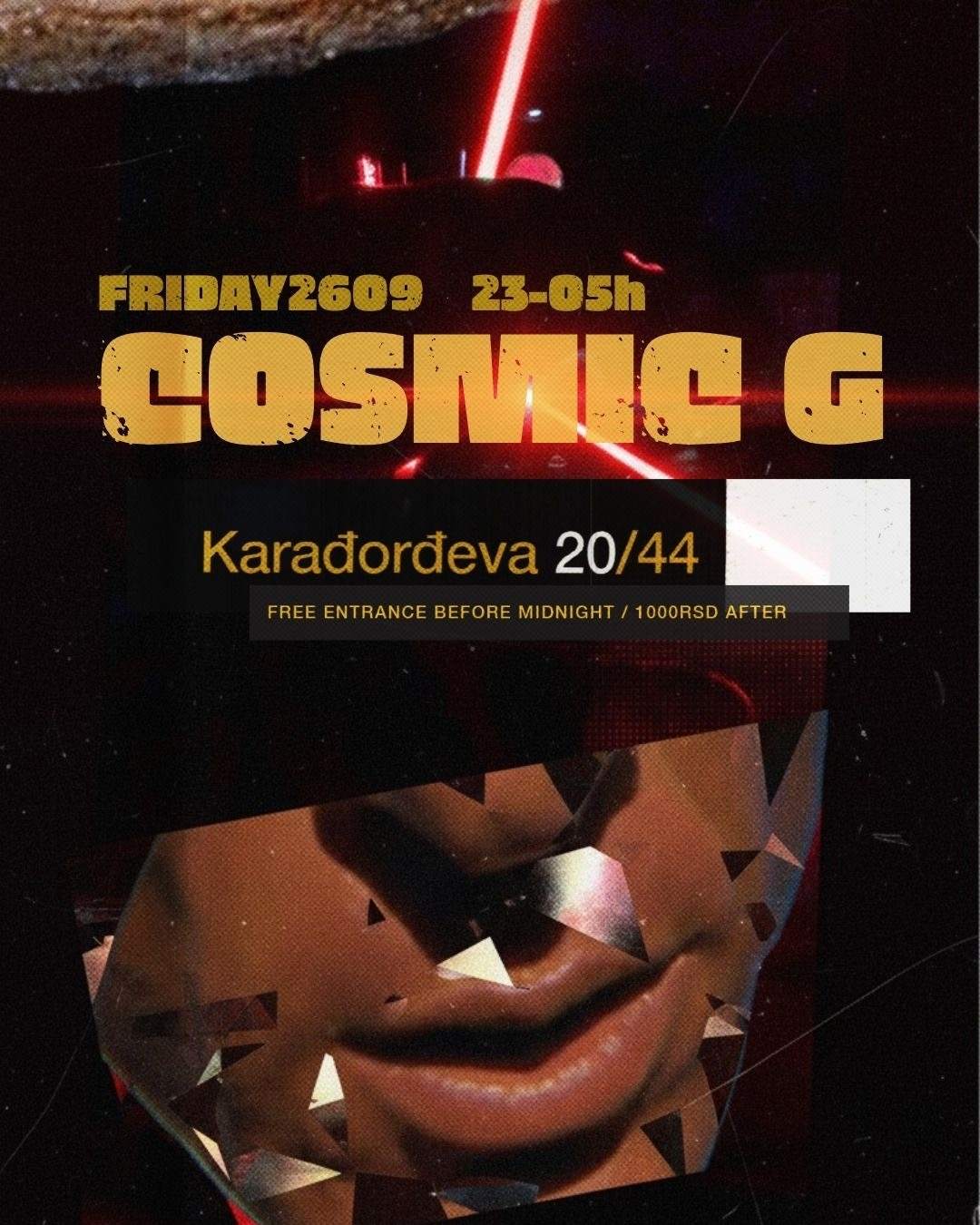 Cosmic G All Night Long at Klub 20/44, Belgrade
