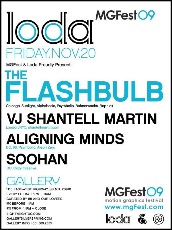 Motion Graphics Fest and Loda: The Flashbulb with Vj Shantell Martin - フライヤー裏