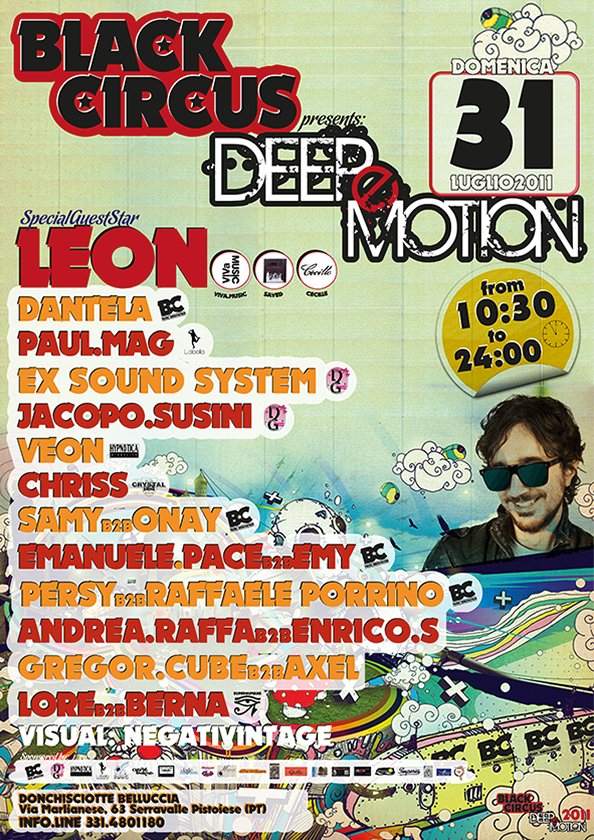 Deep-E-Motion Pool Party with Leon - フライヤー裏