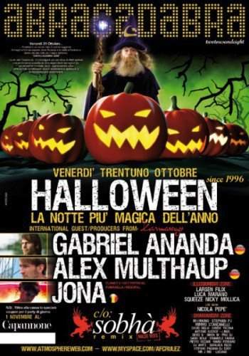 Abracadabra 2010 'halloween' - La Notte Più Magica Dell'Anno - フライヤー表