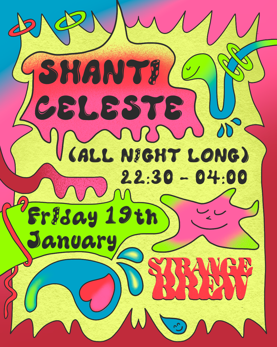 Strange Brew presents: Shanti Celeste (All Night Long) - フライヤー裏