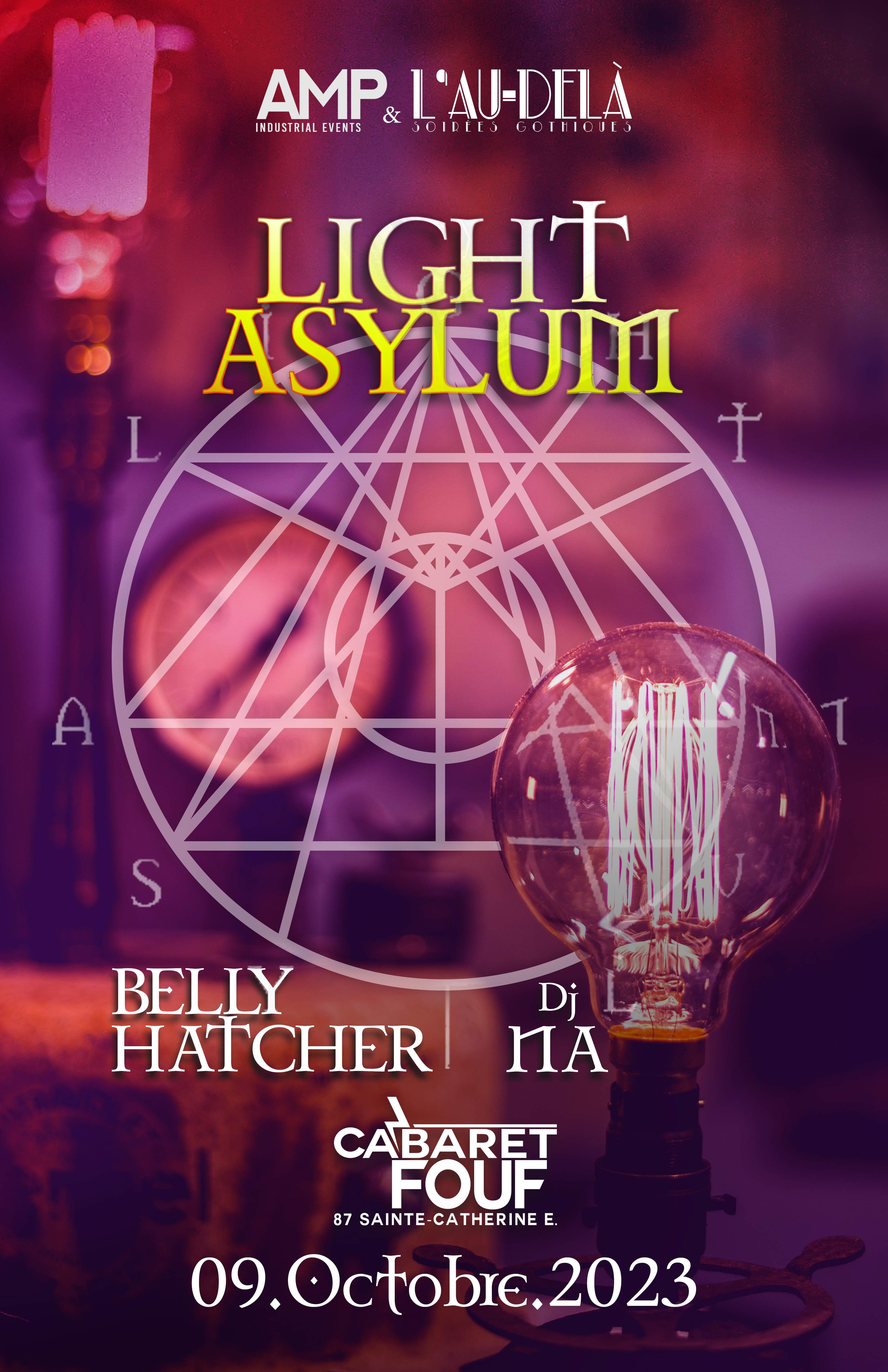 Light Asylum [USA] / Belly Hatcher [MTL] / Dj Na [MTL] - フライヤー裏