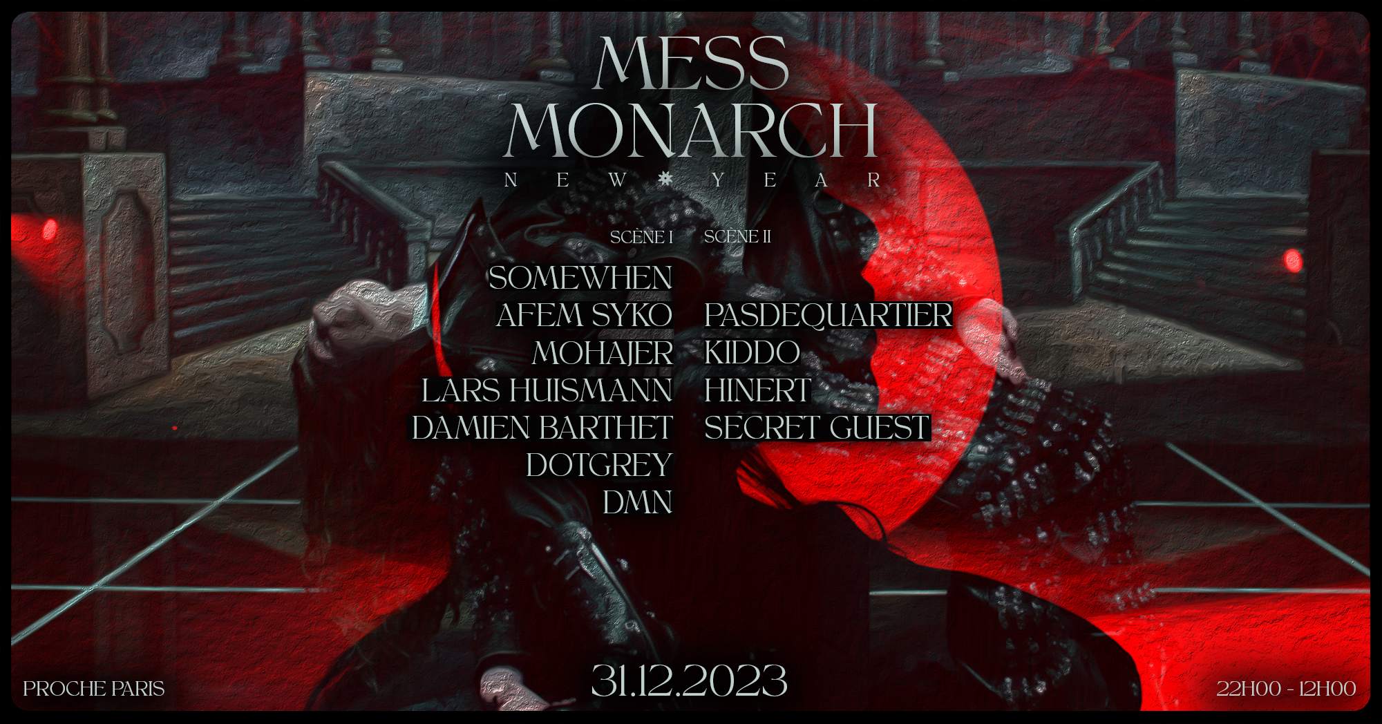 MESS x MONARCH - NEW YEAR EVENT - フライヤー表