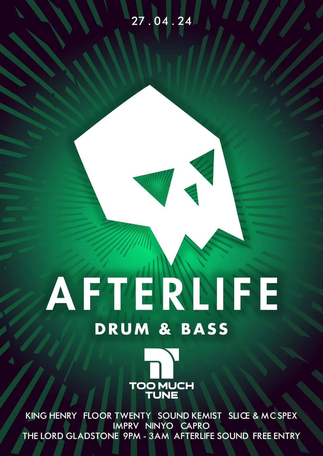 Afterlife Drum and Bass - フライヤー表