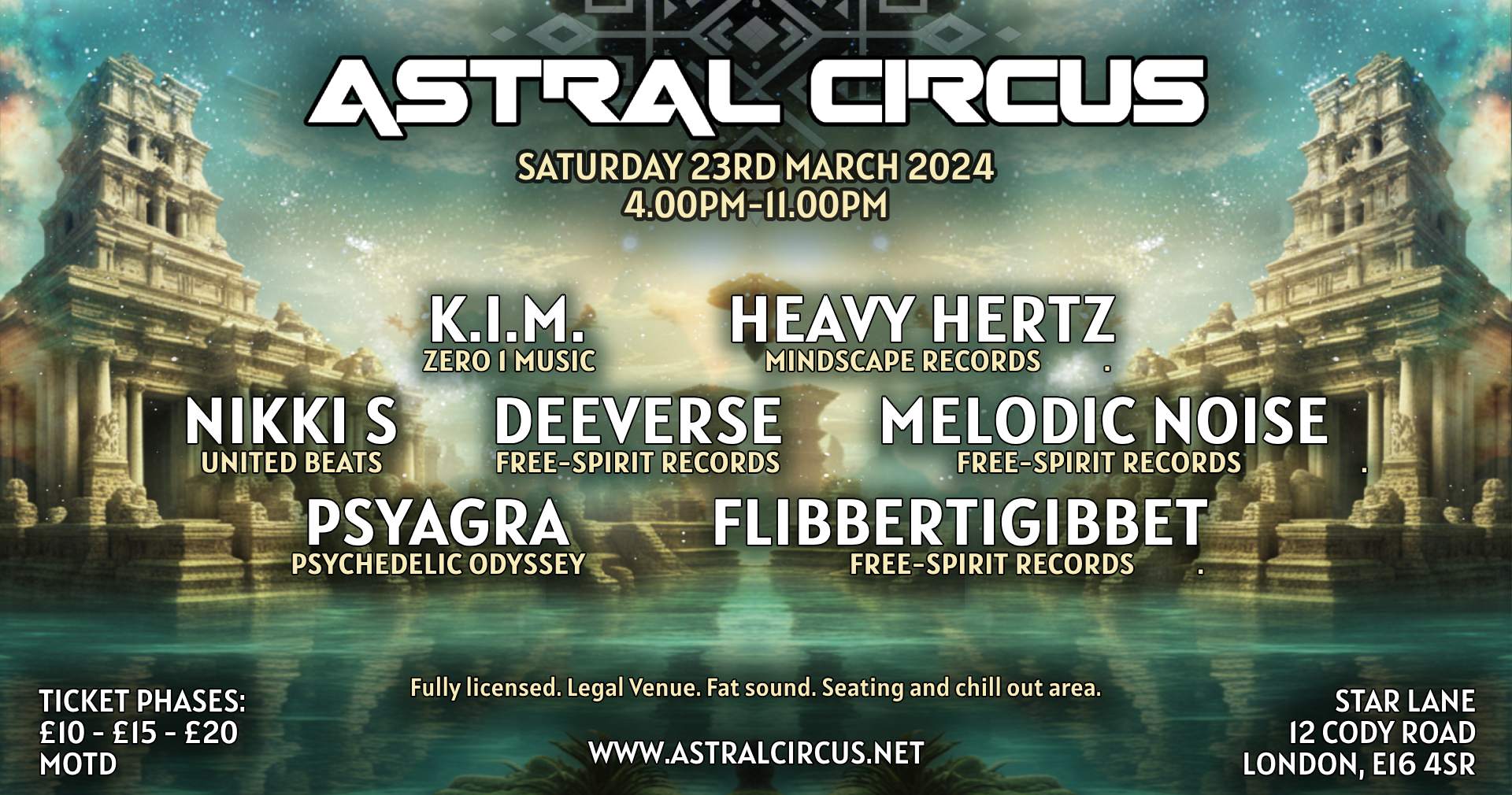 [SOLD OUT] Astral Circus – Saturday Session at Starlane Pizza Bar, London