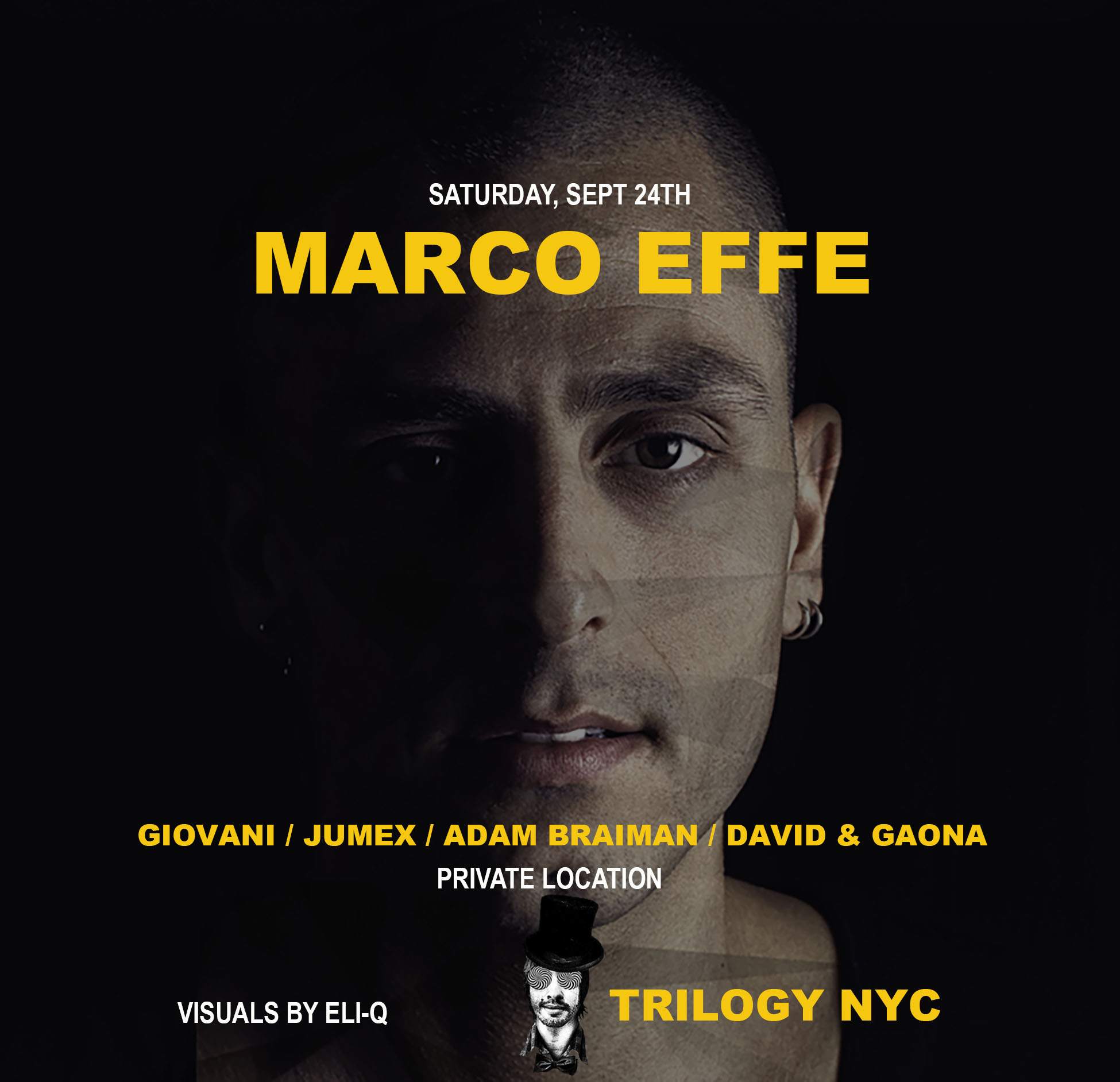 Marco Effe in Brooklyn - フライヤー表