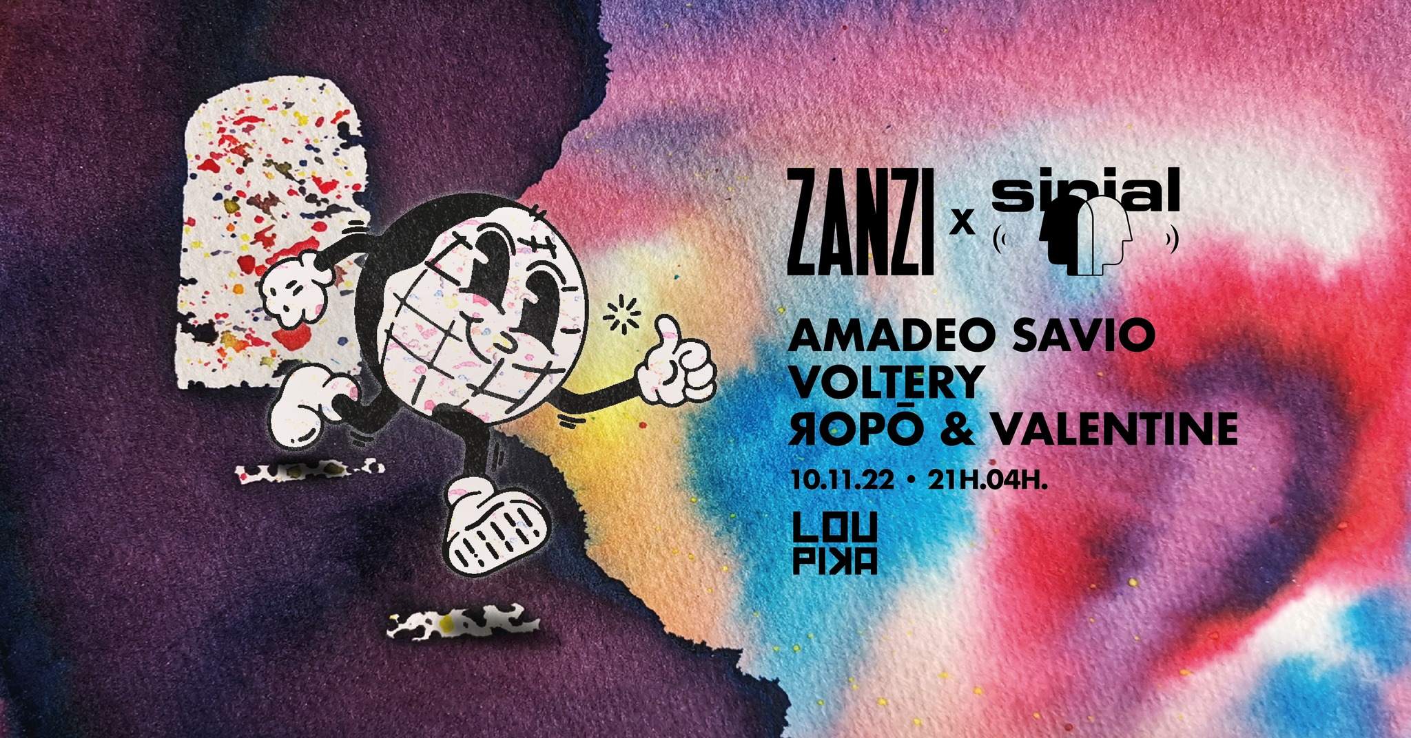 ZANZI x Sinial: Amadeo Savio, Voltery, ЯOPŌ & Valentine at Péniche ...