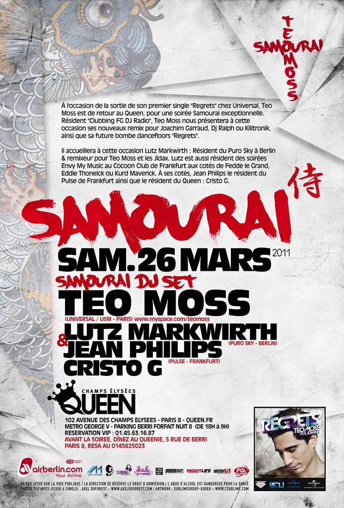 Samourai By Teo Moss - Página trasera
