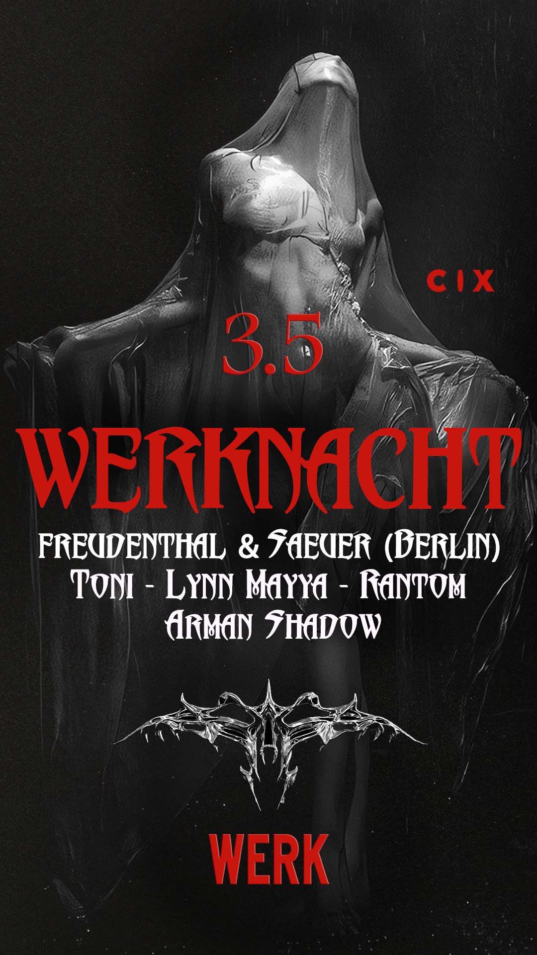 WERKNACHT x Freudenthal & saeuer (Berlin) x CIX Records - Página frontal