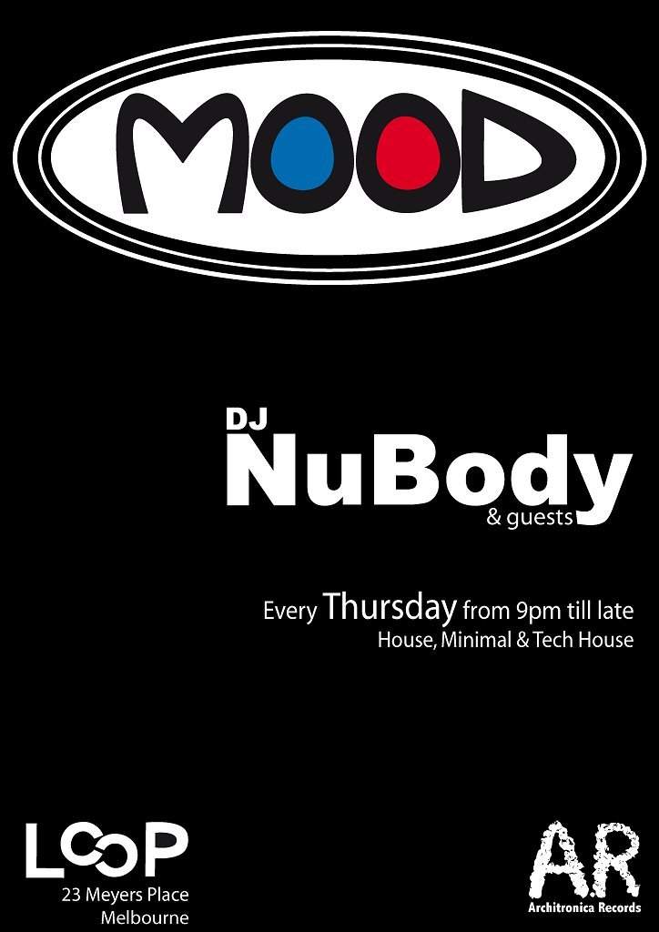 Mood with Nubody & Guest Markojux - フライヤー表