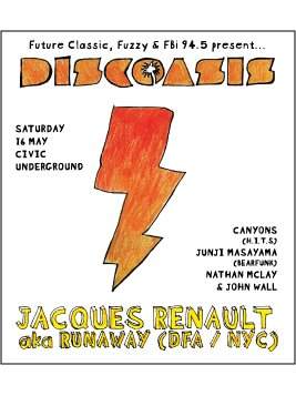 Discoasis feat Jacques Renault aka Runaway - フライヤー表