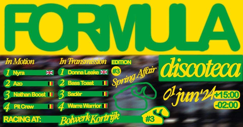 Formula's Spring Affair with Nyra, Donna Leake  - Página frontal