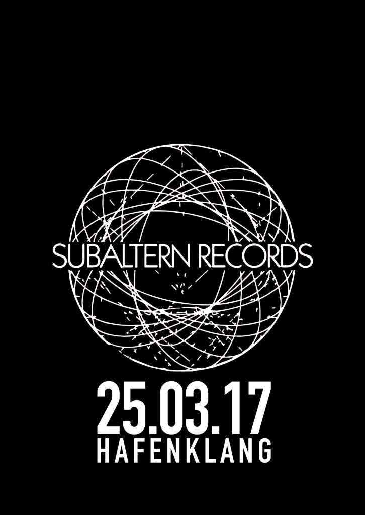 Subaltern Records Takeover - フライヤー表