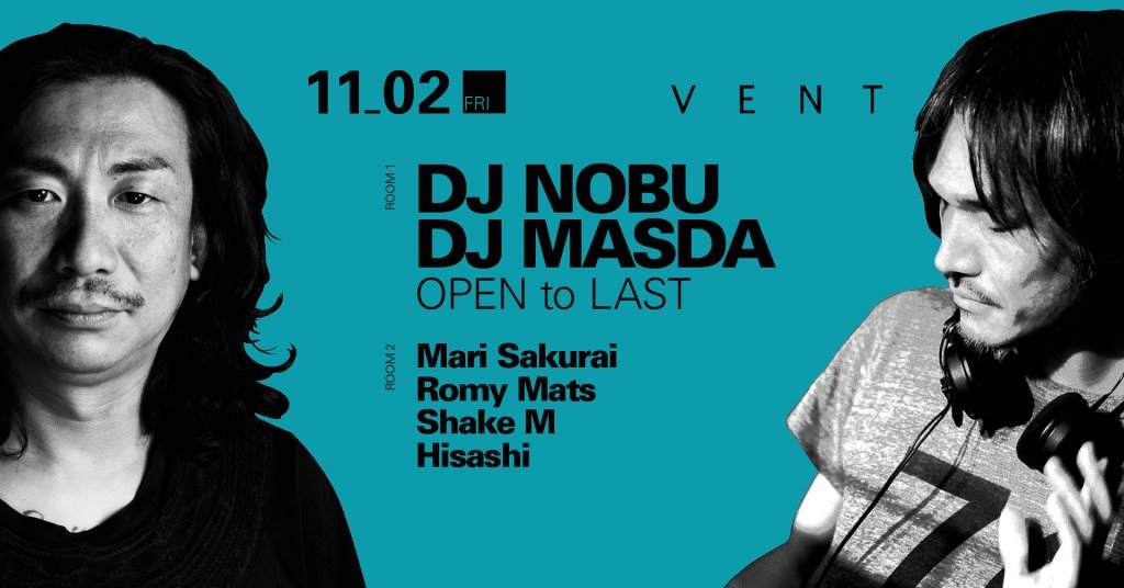 DJ Nobu x DJ Masda - フライヤー表
