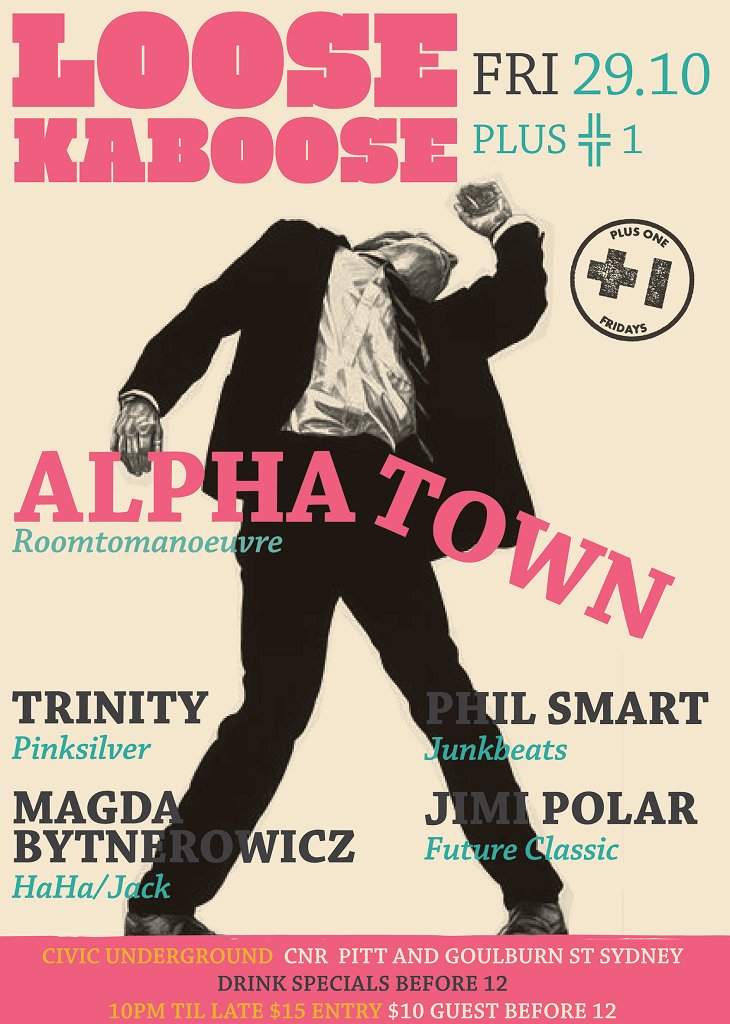 Loosekaboose Plus 1: Alphatown - Página frontal