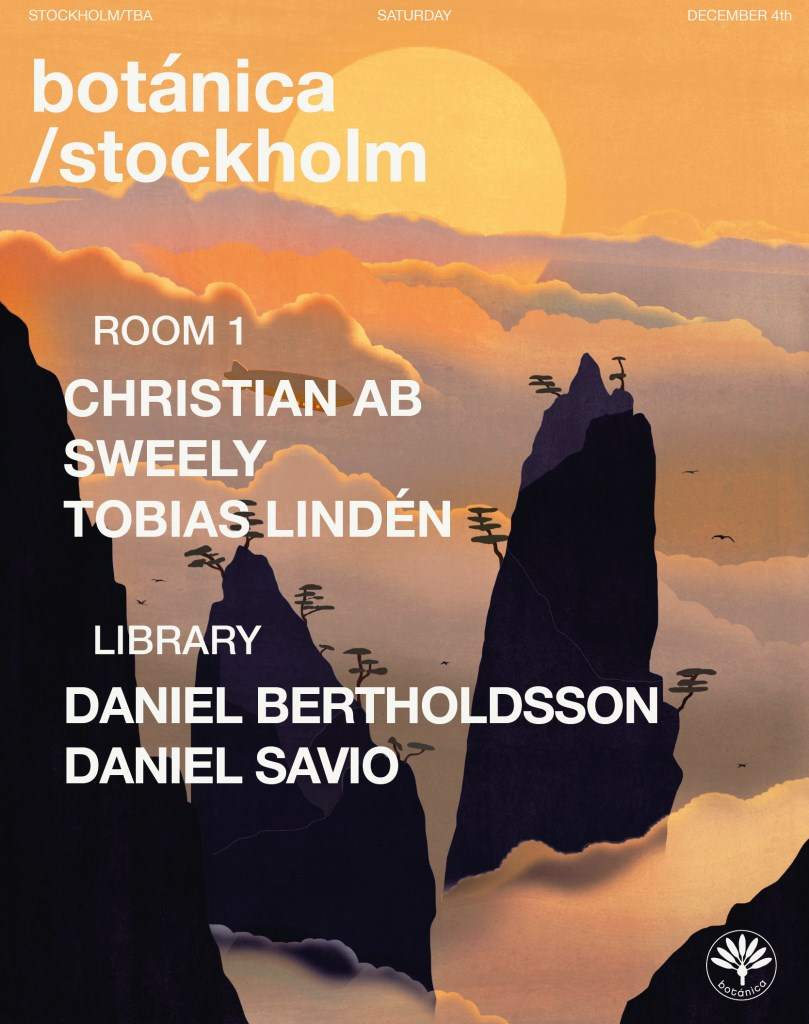 botánica 34 with Christian AB, Sweely, Tobias Lindén, Daniel Savio & Daniel Bertholdsson - Página frontal