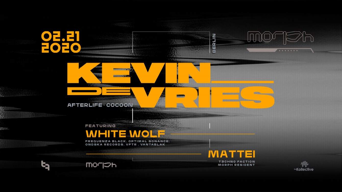 [CANCELLED] t3chn0 faction presents: Kevin De Vries // White Wolf / Mattei - フライヤー表