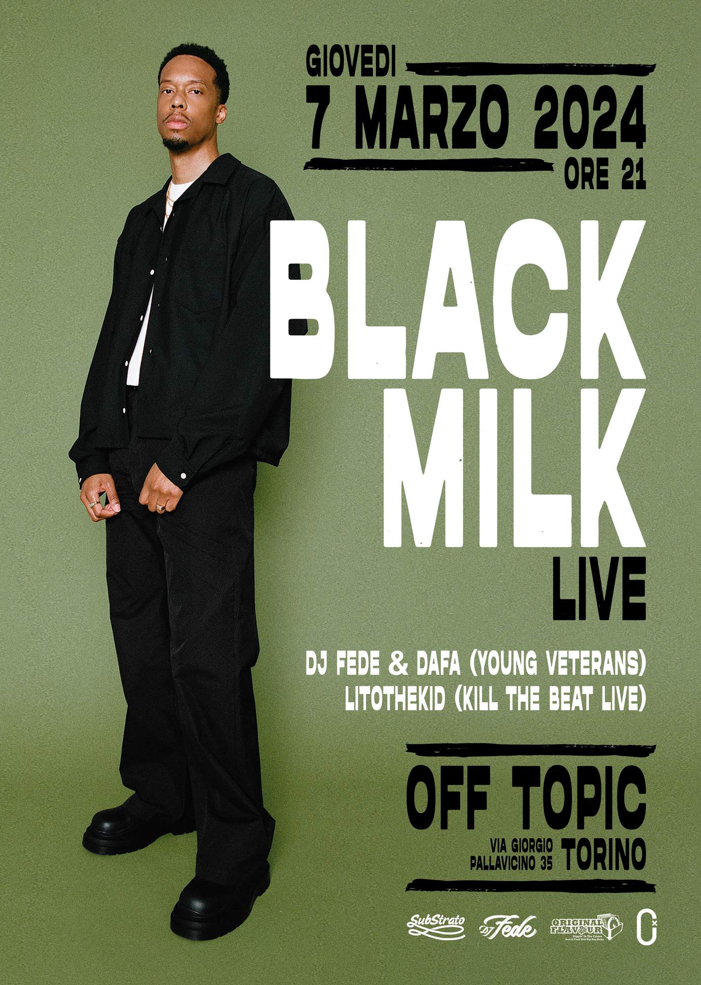 Black Milk Live - フライヤー表